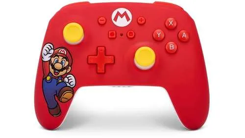 אביזר גיימינג Nintendo בקר שליטה נטען Nintendo Rechargeble Wireless PowerA MARIO | NSGP0012-01