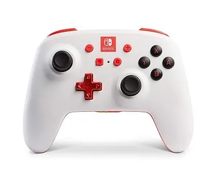 אביזר גיימינג Nintendo בקר שליטה נטען Nintendo Rechargeble Wireless PowerA NSW White | 1507506-01
