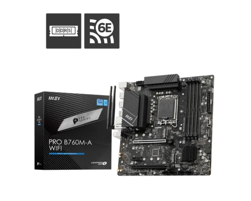 זיכרון למחשב MSI לוח אם MSI PRO B760M-A WIFI DDR5 | 4711377059572