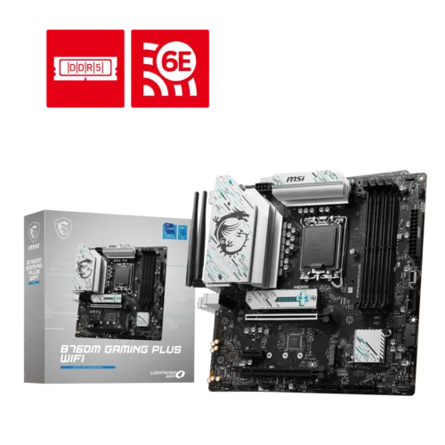 ציוד רשת MSI לוח אם MSI B760M GAMING PLUS WIFI | 4711377154017