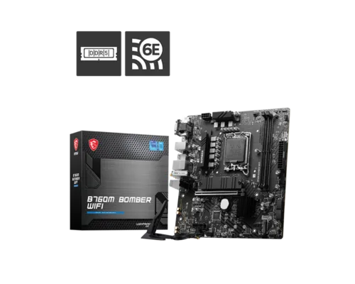 זיכרון למחשב MSI לוח אם MSI B760M BOMBER WIFI DDR5 | 4711377092685