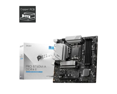 זיכרון למחשב MSI לוח אם MSI PRO B760M-A DDR4 II | 4711377120562