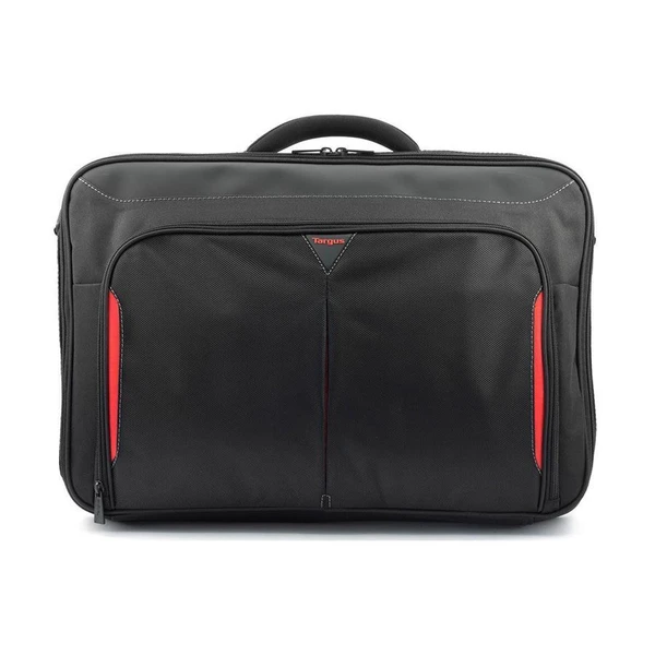 Classic+ 17-18" Clamshell Laptop Bag - Black/Red | CN418