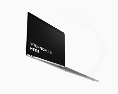opened-laptop floating