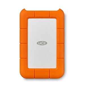 LaCie Rugged Mini 2TB כונן קשיח חיצוני נייד HDD - תואם USB 3.0/ 2.0, כונן מעבורת עמיד בפני אבק, עמיד בפני גשם, עבור Mac ומחשבי PC (LAC9000298), כתום