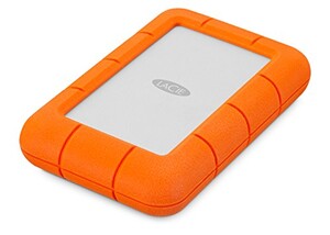 LaCie Rugged Mini 2TB כונן קשיח חיצוני נייד HDD - תואם USB 3.0/ 2.0, כונן מעבורת עמיד בפני אבק, עמיד בפני גשם, עבור Mac ומחשבי PC (LAC9000298), כתום
