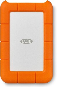 LaCie Rugged Mini 2TB כונן קשיח חיצוני נייד HDD - תואם USB 3.0/ 2.0, כונן מעבורת עמיד בפני אבק, עמיד בפני גשם, עבור Mac ומחשבי PC (LAC9000298), כתום
