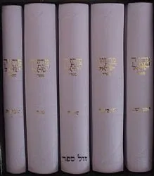 מחזורים רינת ישראל בינוני בכריכת עור משוחזר - סגול