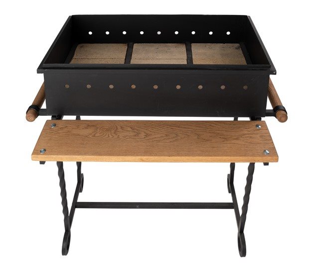 black-metal-barbecue-grill