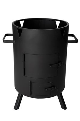 black-metal-barbecue-grill