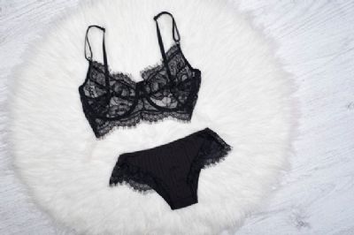 black lace lingerie