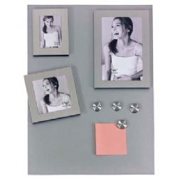 לוח מגנטי לקיר עם שלוש מסגרות תמונה 28*38 ס"מ