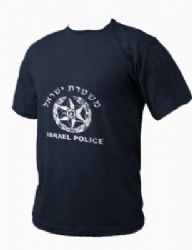 חולצת טריקו משטרתית,ניתן להדפיס על החולצה את הלוגו או שם החברה