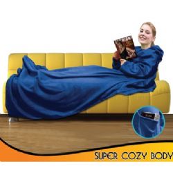 שמיכת פליז עם שרוולים לפינוק וחימום