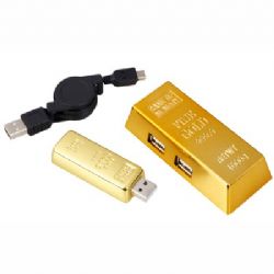 מפצל בצורת מטיל זהב ודיסק און קי מטיל זהב