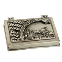 קופסא לכרטיסי ביקור בתבליט ירושלים,קופסאת מתכת