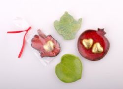 חמסה,עלה,רימון מקרמיקה,כלי הגשה למטבח,סלון ומשרד