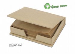 קוביית נייר ממו עם נייר ממוחזר,ניתן להדפיס את לוגו החברה למעלה