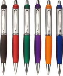 עט לפרסום, כנס, עט עם לוגו  -עט כדורי, חלקים ממתכת, מנגנון לחיצה,