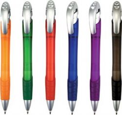 עט לפרסום, כנס, עט עם לוגו  -עט כדורי, גוף פלסטיק פרוסטי, מילוי דמוי פרקר