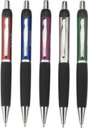 עט לפרסום, כנס, עט עם לוגו  -עט כדורי, גוף צבעוני, חלקים ממתכת, מנגנון לחיצה,