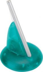 מעמד שולחני עם עט מנגנון משיכה לחוט מתאים לאירועים, כנסים, ועידות, מוצר קד"מ