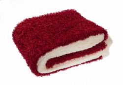 שמיכת מיקרופייבר דו שכבתית פרוותית, צד דמוי צמר, מ