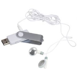 נגן MP3 משולב דיסק און קי בנפח 2GB. מתאים כמתנה, מתנה ליום הולדת, לכנ