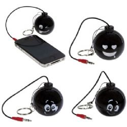 מיני רמקול "Mini Bomb" רמקול סטריו ורדיו נטען עם כניסת מתאים כמתנה, מתנה ליום הולדת, לכנסים ,אירועים