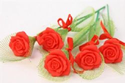 סבון פרח אדום מתנה לכל אירוע,כנס  ניתן להוסיף לוגו