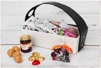 סלסלה עם שוקולד,מארז שוקולד יוקרתי וקונפיטורות