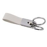 מחזיק מפתחות מעור נשלף 2 טבעות מהודר בקופסא