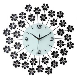 שעון קיר פרחים,שעון קיר בעיצוב חדיש,מתאים כמתנה