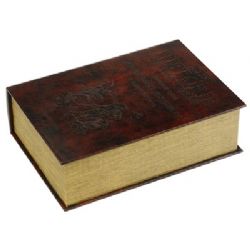 ספר ענתיק בר- לבקבוק משקה עם 2 כוסות,מתנה לחובבי היין,מתנה לגבר