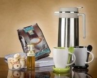 מתנה לחג,טרמוס גדול בשילוב כוסות ועוגיות מובחרות