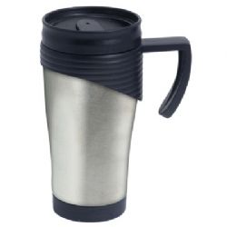 ספל טרמי מנירוסטה,ניתן לחריטה בלייזר,מתאים כמוצר פרסומי בכנס לקוחות