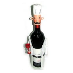 מעמד לבקבוק יין בצורת מלצר,מתנה מקורית לעובד ולבית