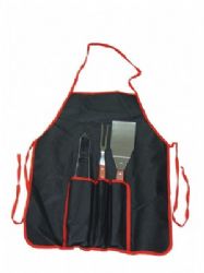 סינר לברביקיו עם כלים