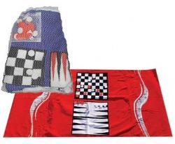 מגבת משחקים במידה: 139x70 ס"מ. כולל כלי משחק שחמט