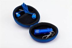 ערכת אוזניות +מפצל+ פנס