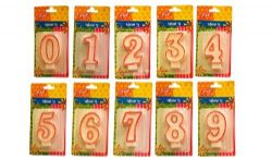 נרות בצורת מספרים