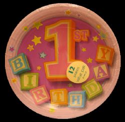 צלחות לימי הולדת ממותג