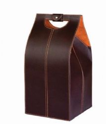 מעמד דמוי עור ל 4 בקבוקים