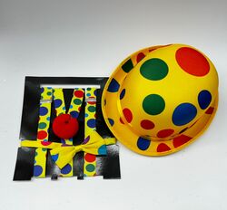 סט ליצן נקודות צבעוני